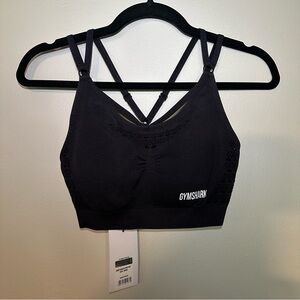 Gymshark Black Energy + Seamless Sports Bra